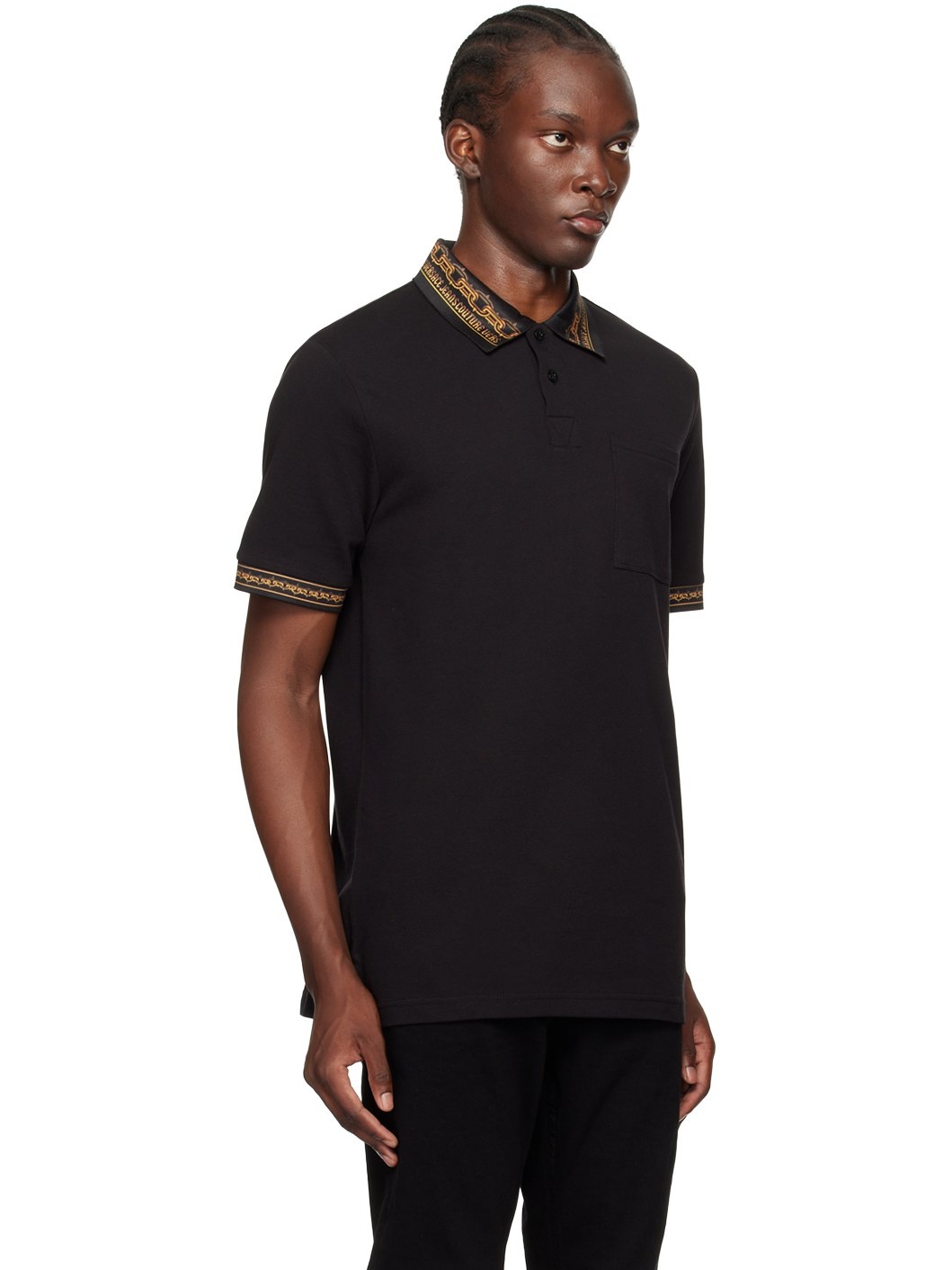 Black Chain Couture Polo - 2