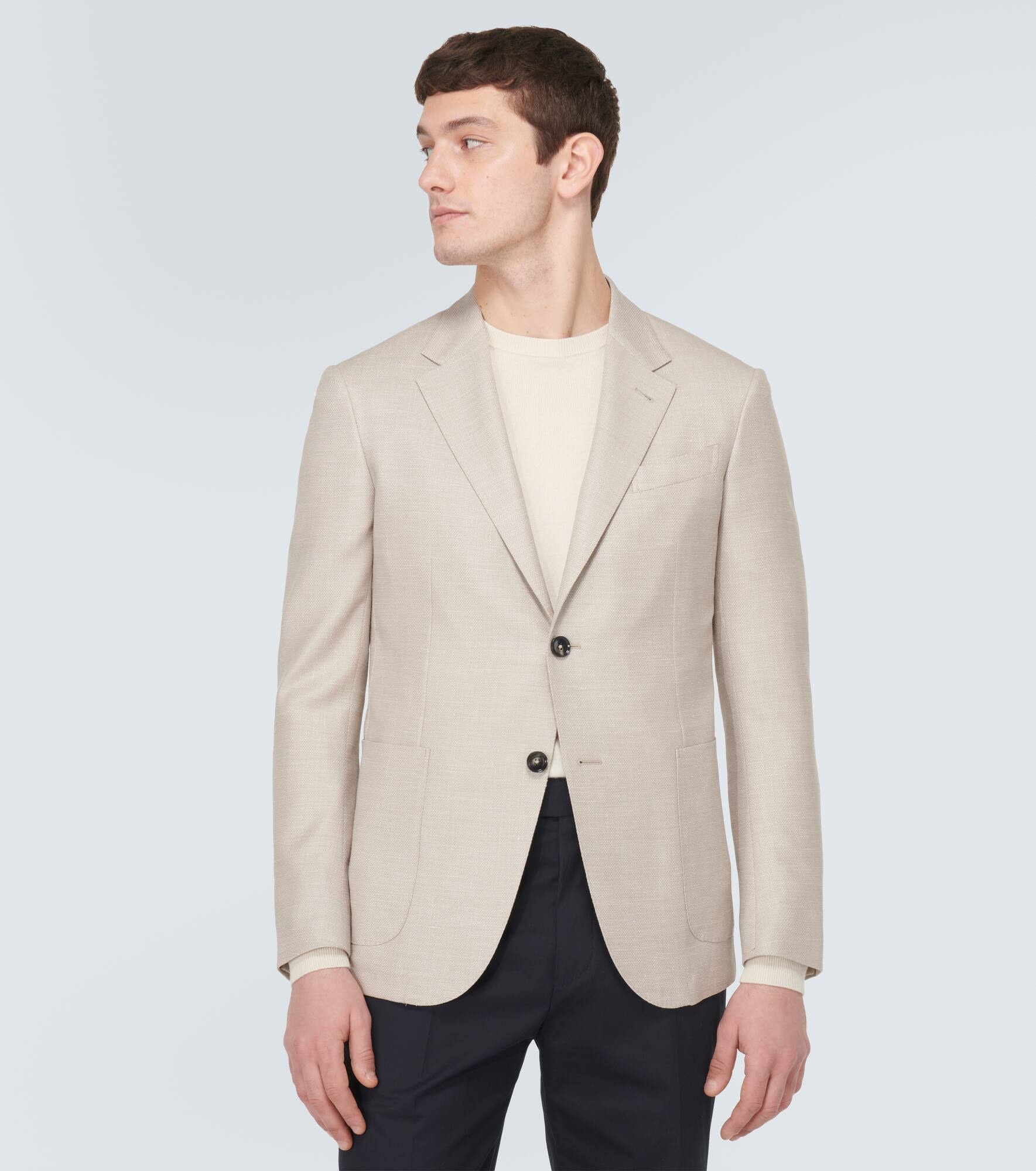 Wool-blend blazer - 3