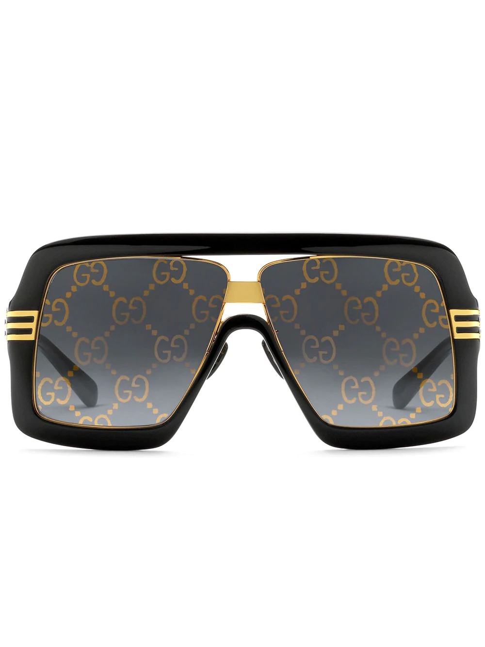 GG-lens oversized-frame sunglasses - 1