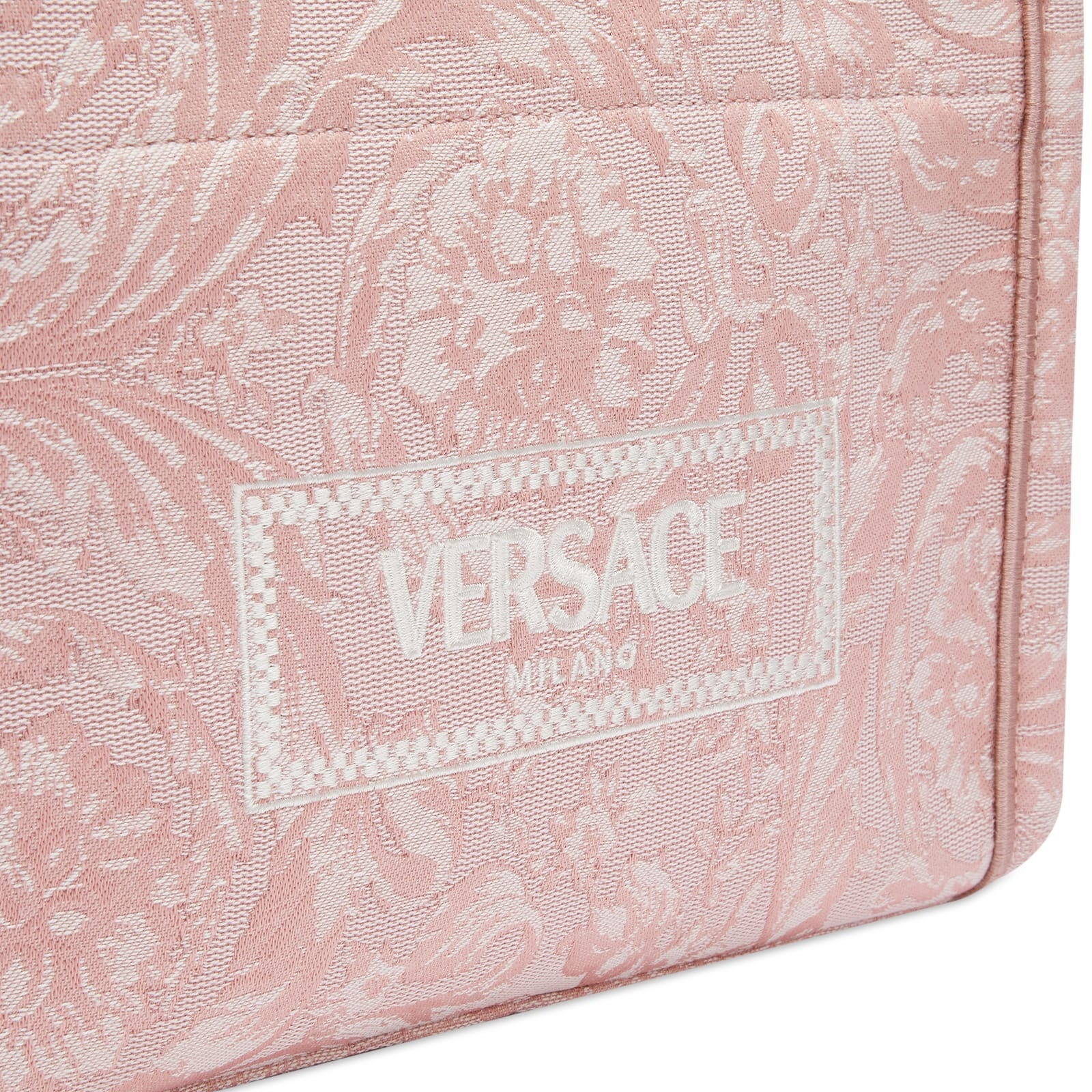 Versace Medium Tote Bag In Embroidery Jacquard - 4