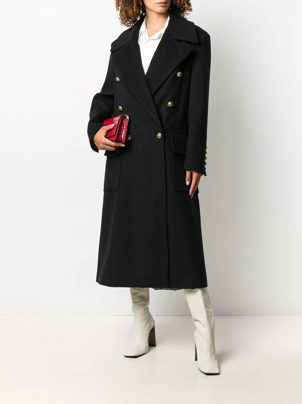 wool and cashmere-blend coat - 2