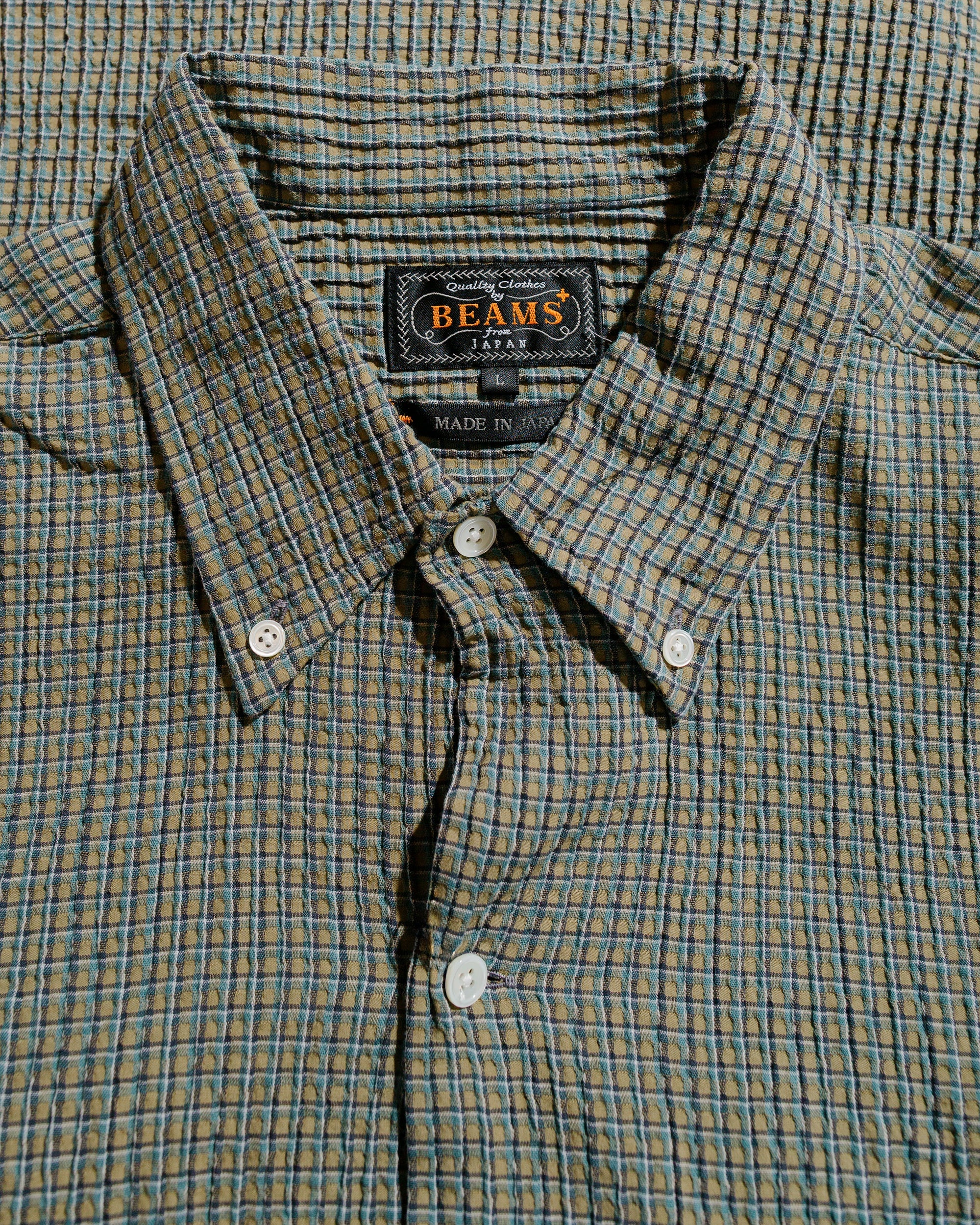 Open B.D. Plaid Olive - 5