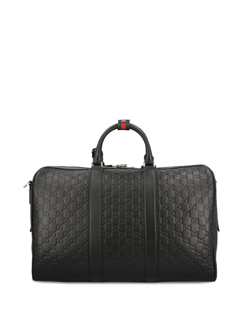 GUCCI medium GG Emblem embossed holdall outlook