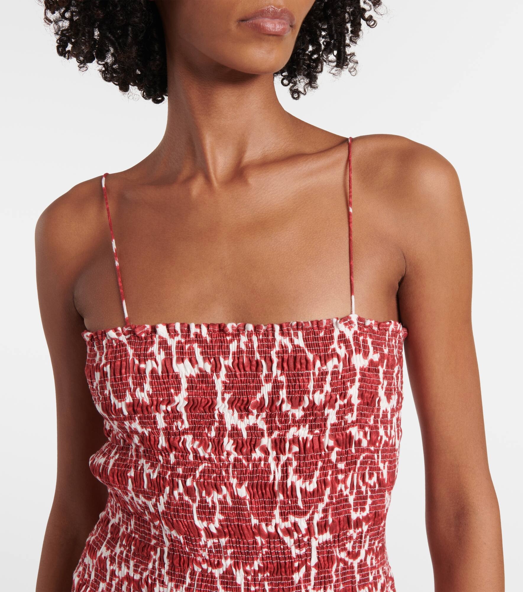 Geriba floral linen maxi dress - 4