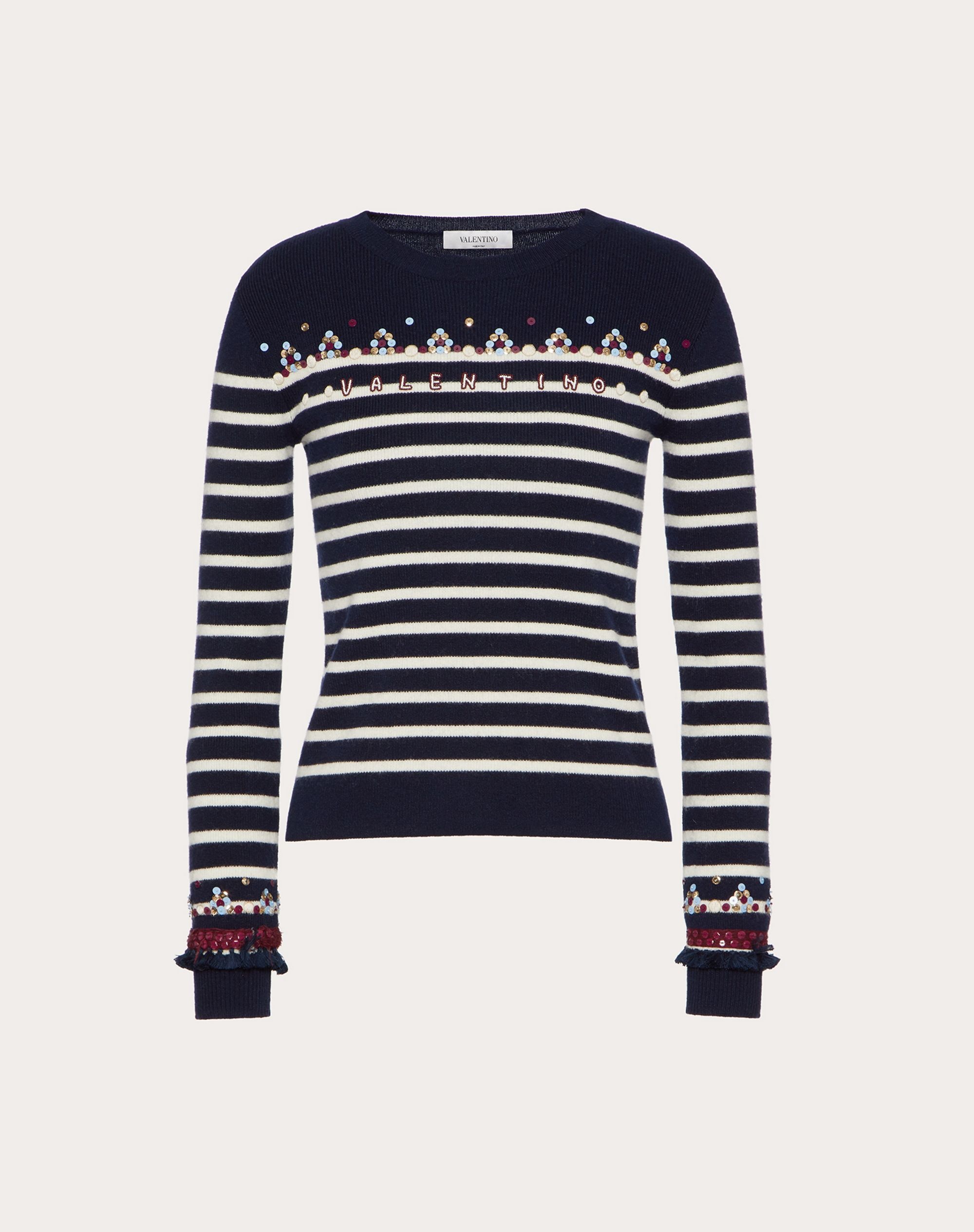 EMBROIDERED WOOL SWEATER - 1