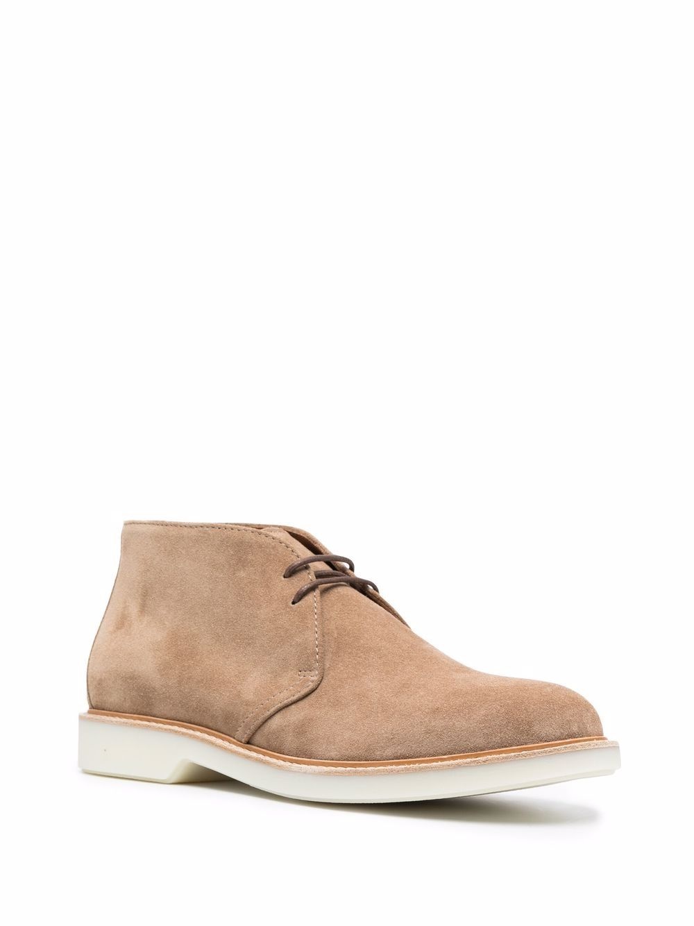 lace-up suede desert boots - 2