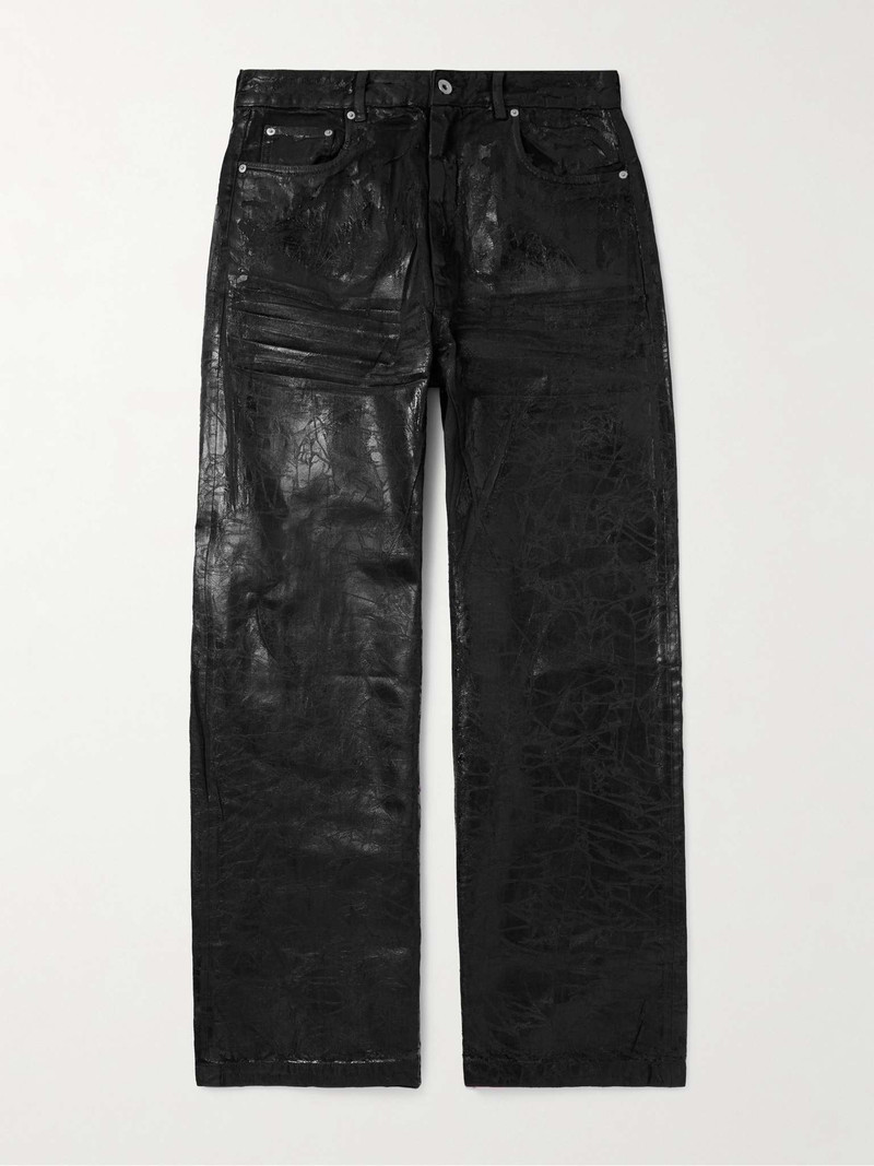 Straight-Leg Painted Distressed Jeans 1
