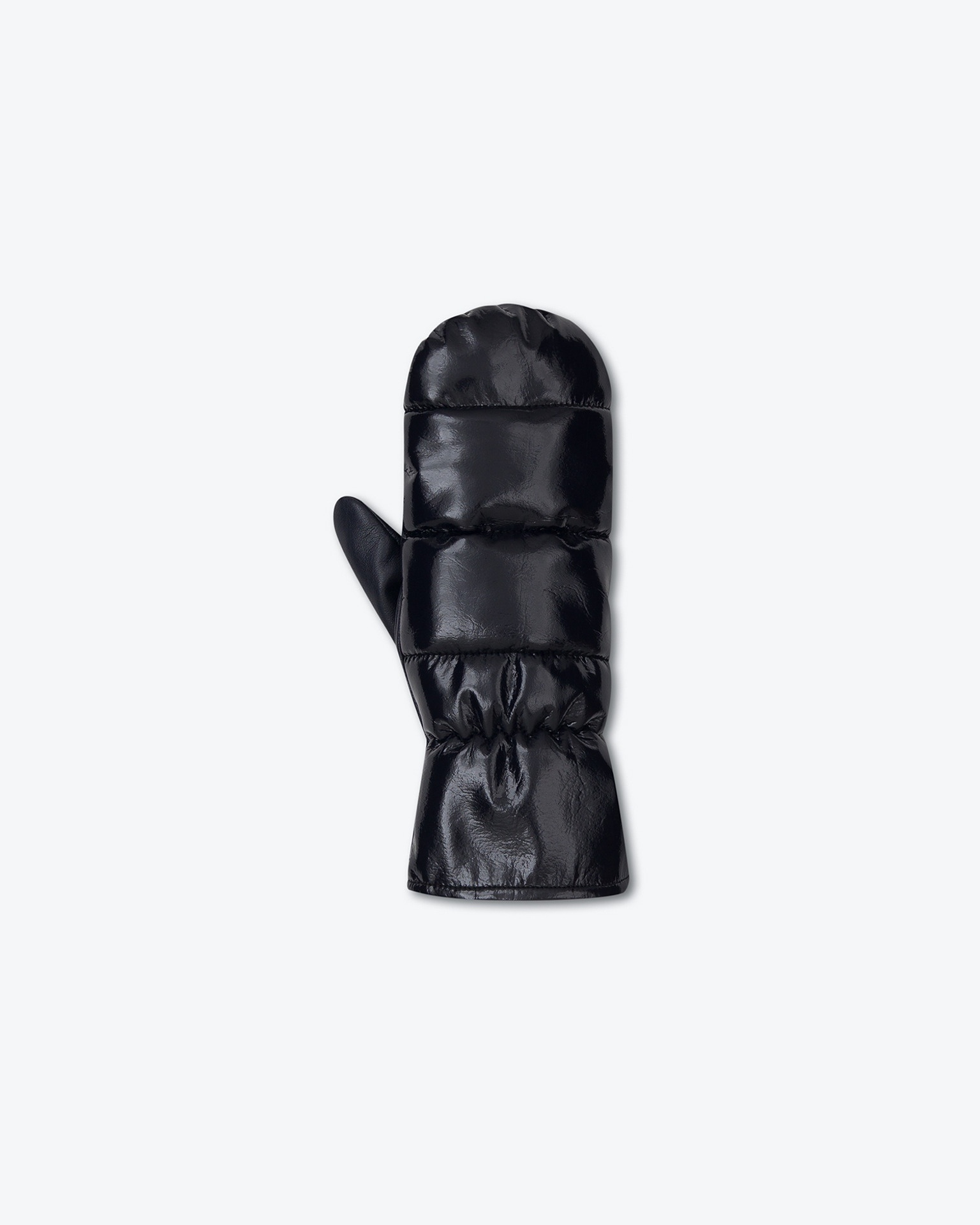 SYTA - Soft patent alt-leather gloves - Navy - 1