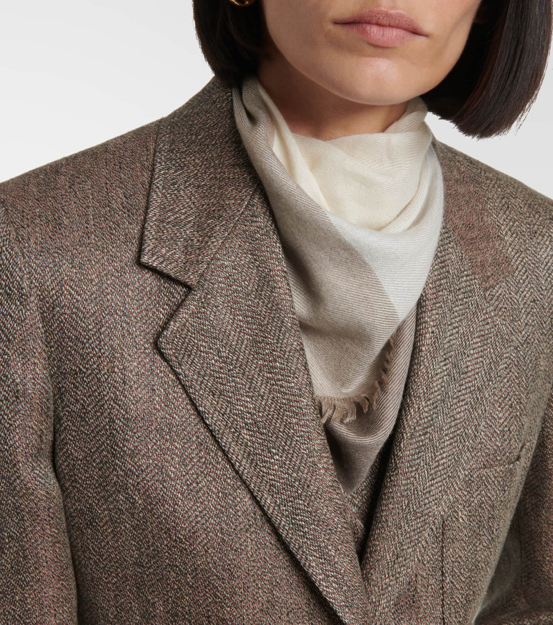 Loro Piana Carre silk and cashmere scarf outlook