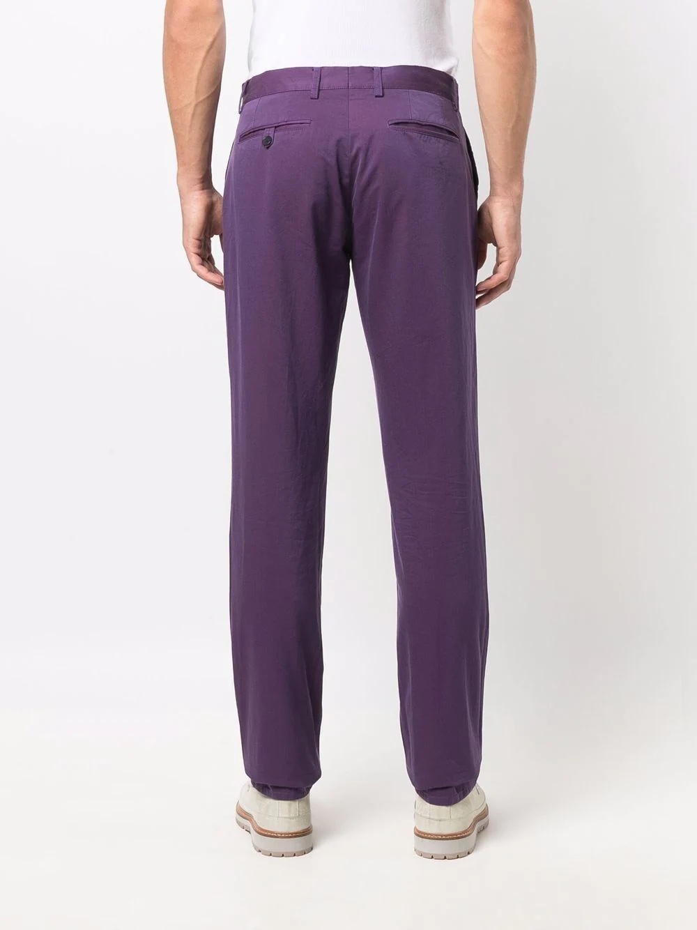 straight-leg cotton chinos - 4