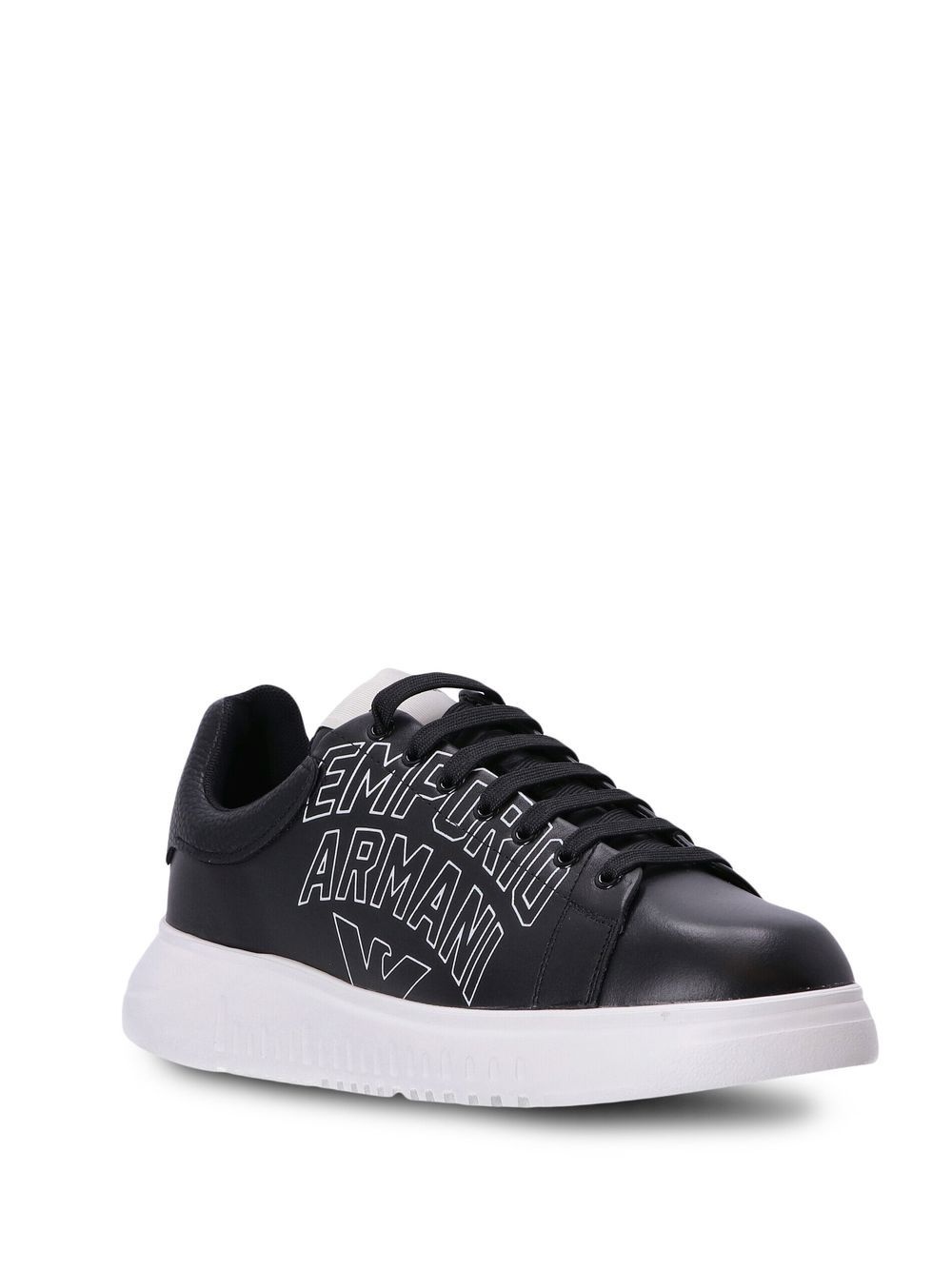 logo-print low-top sneakers - 2