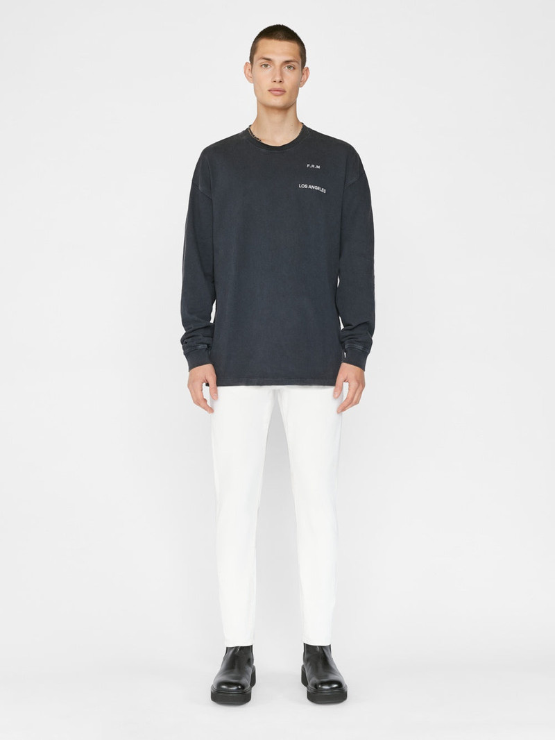FRAME L'Homme Slim Twill in Whisper White outlook