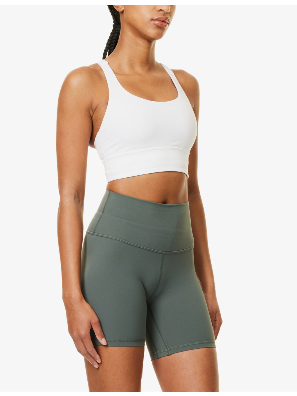 Energy Longline Cross-Back Stretch-Woven Bra - 3