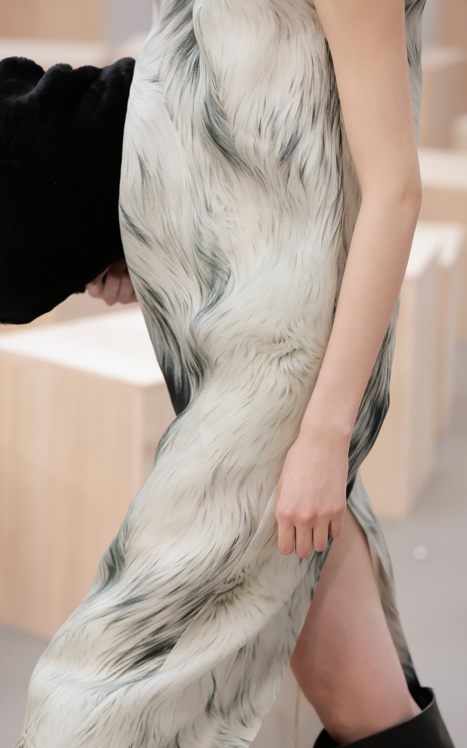 The Margaux Draped Silk Sheath Midi Dress white - 4