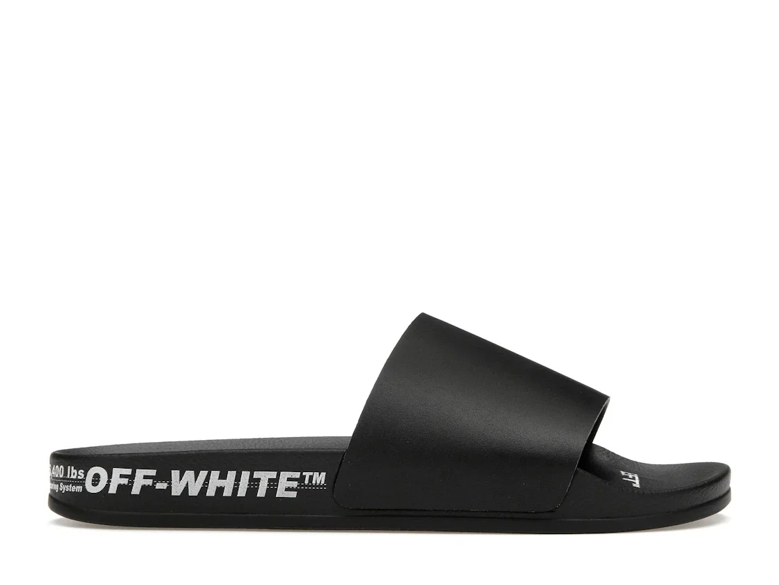 OFF-WHITE Industrial Belt Slides Black White - 1