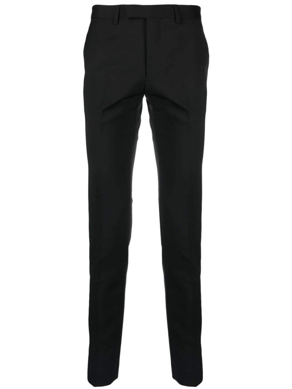 straight-leg wool-blend trousers - 1