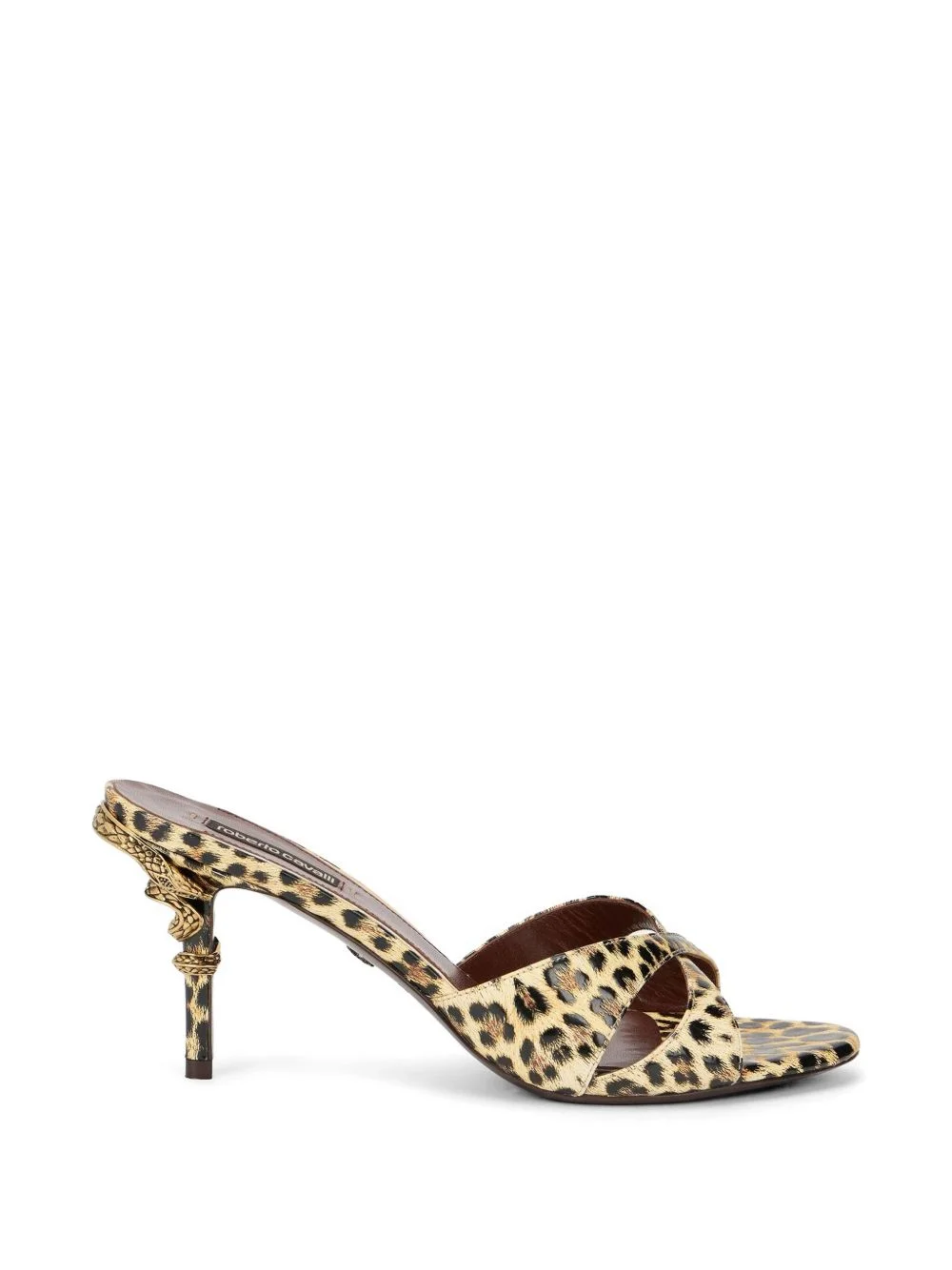 leopard-print sandals - 1