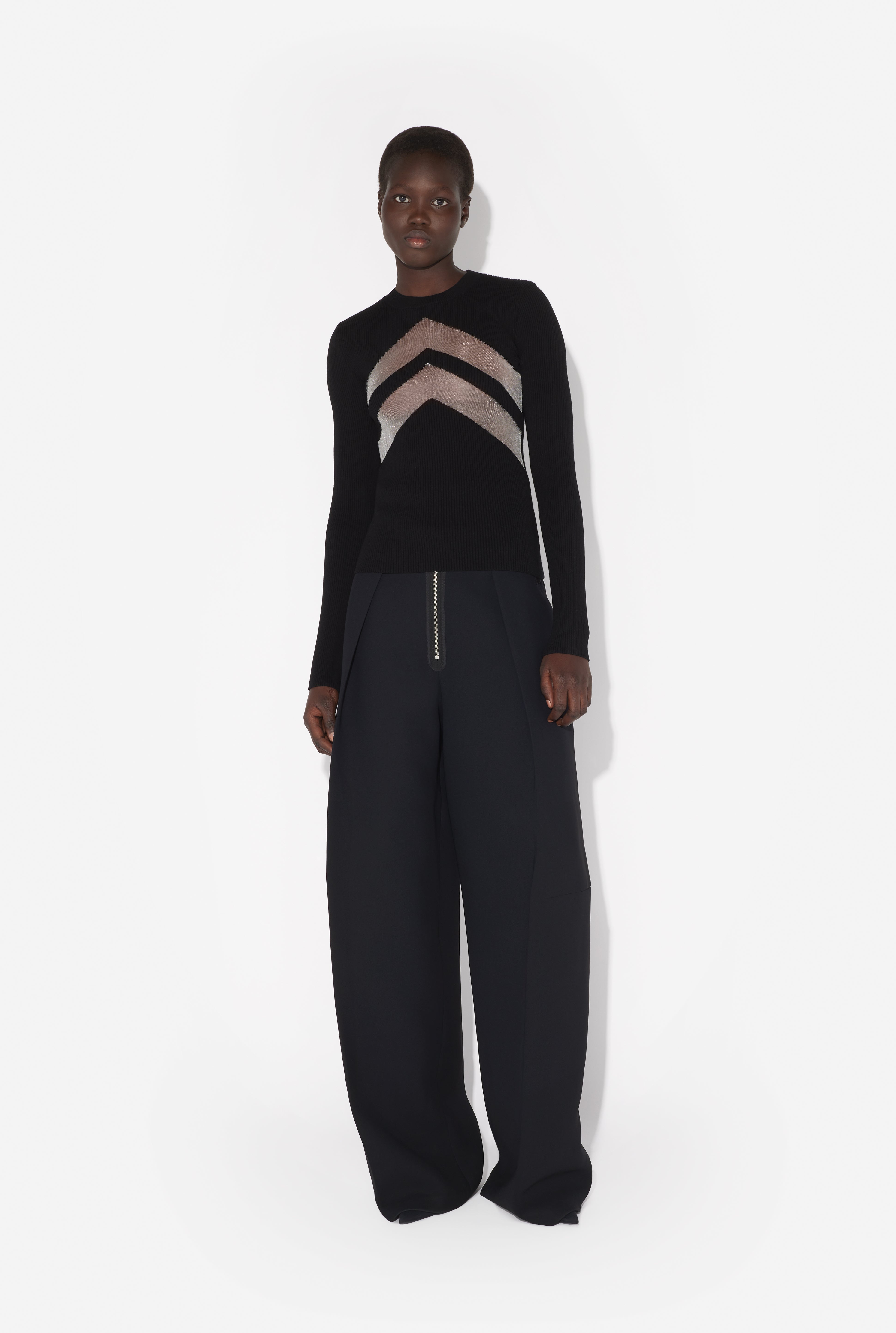 THE BLACK TOP WITH CHEVRONS - 3
