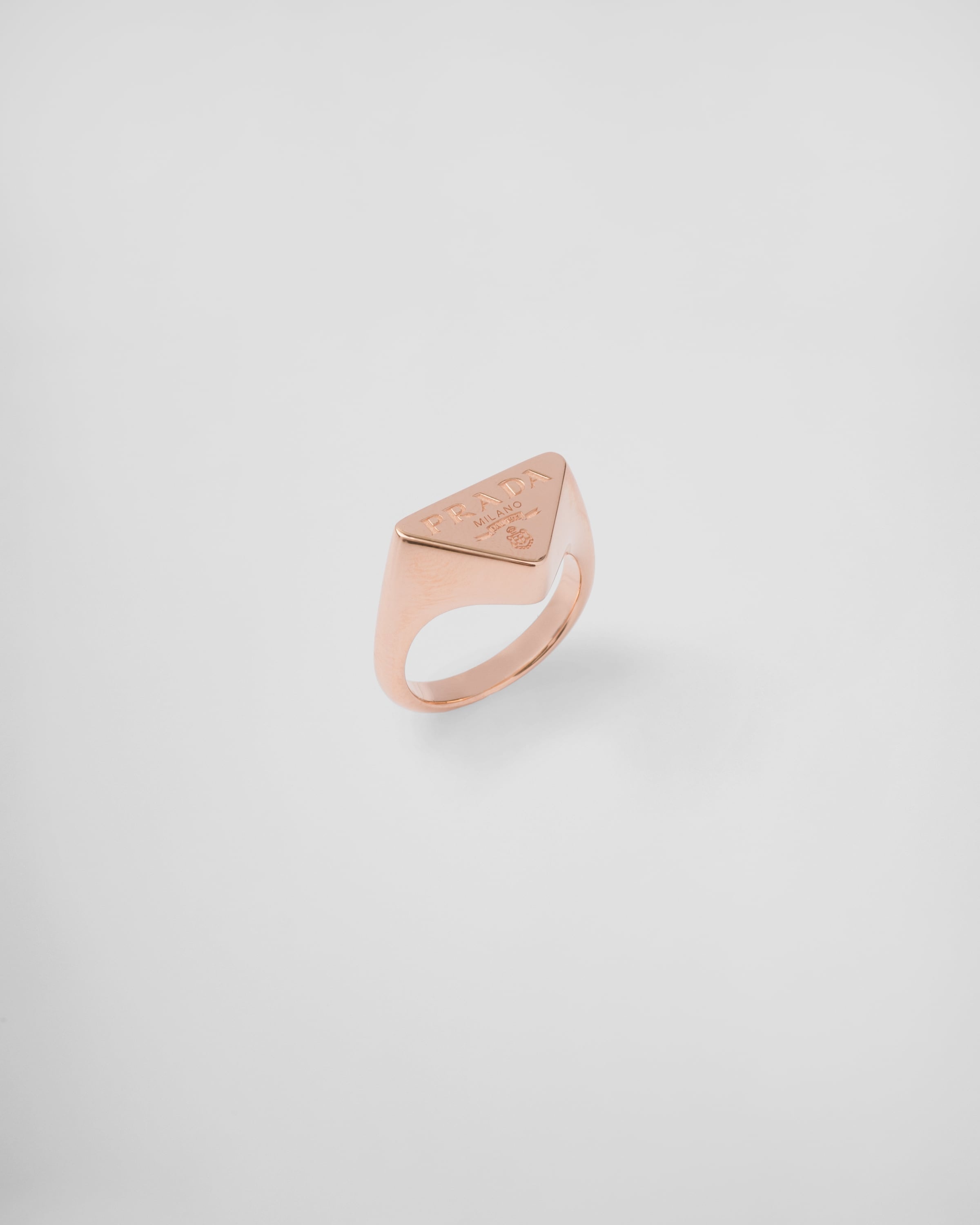 Eternal Gold signet ring in pink gold - 5