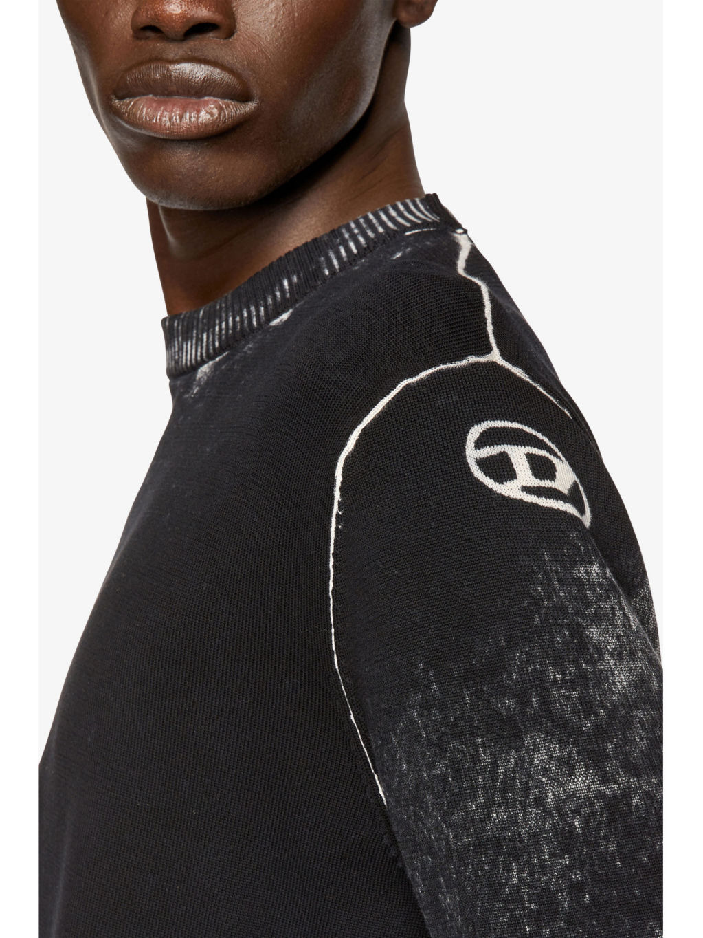 K-Larence contrast-hem long-sleeve cotton jumper - 5