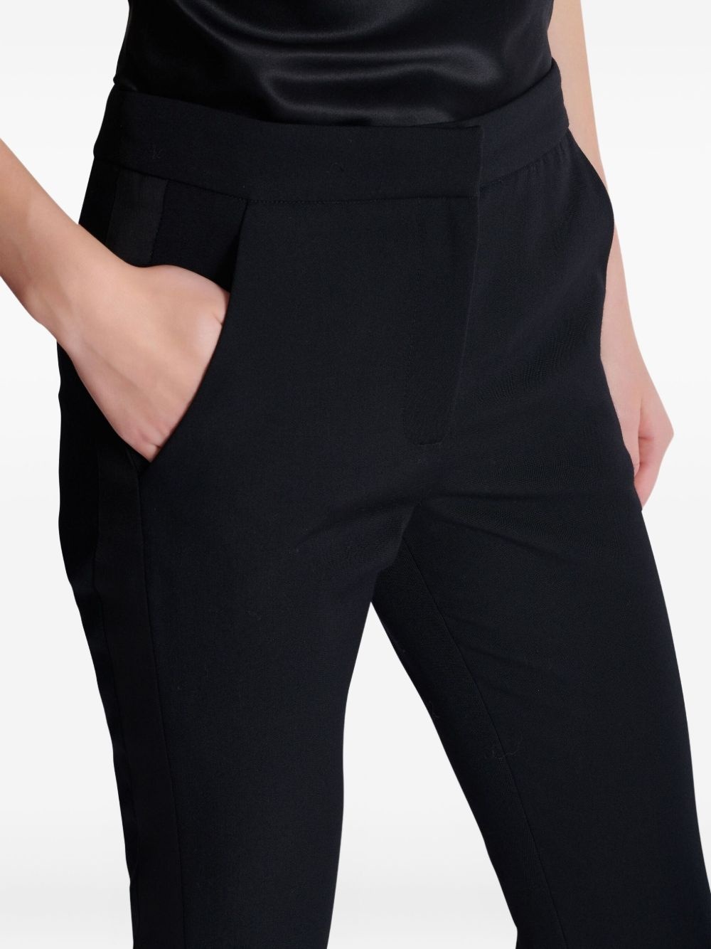 zipped slim-fit trousers - 6