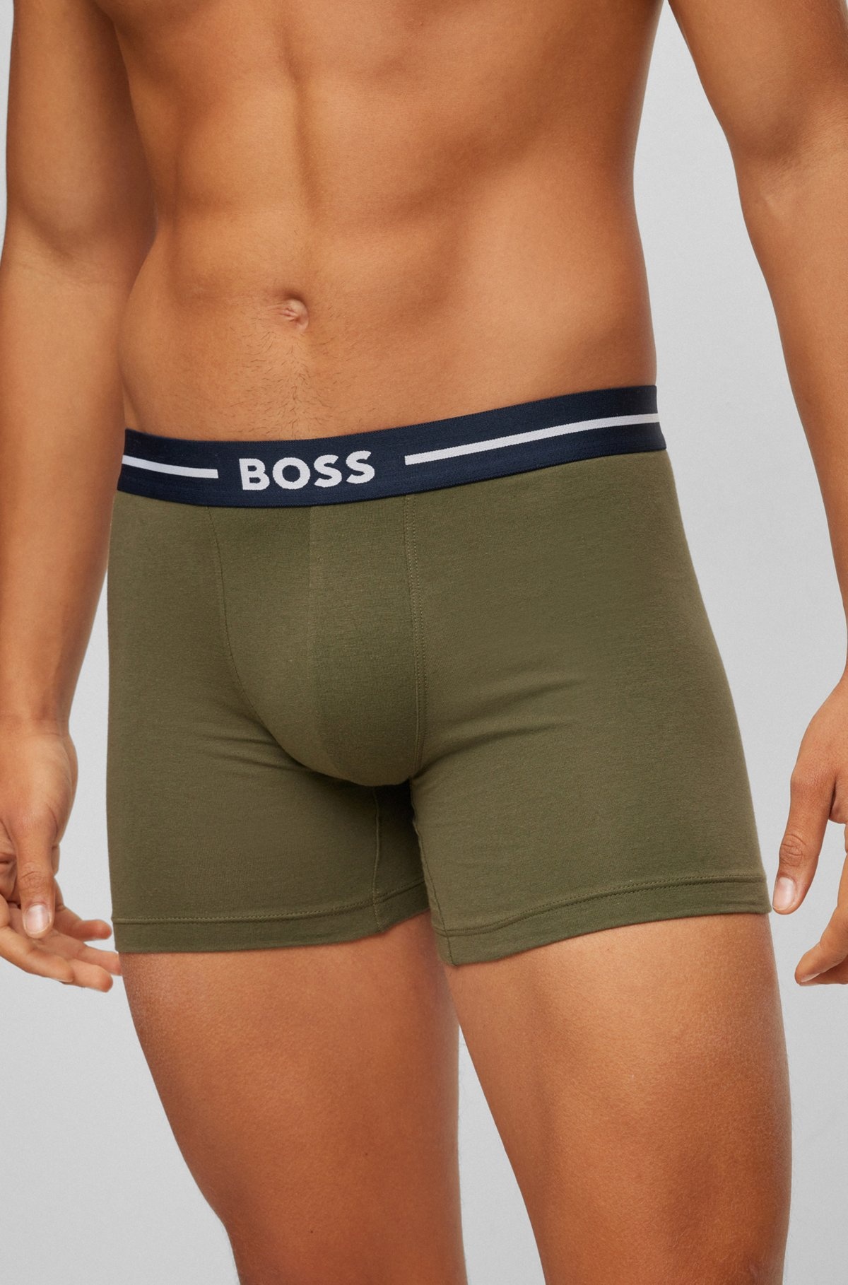 THREE-PACK OF STRETCH-COTTON BOXER BRIEFS - 4