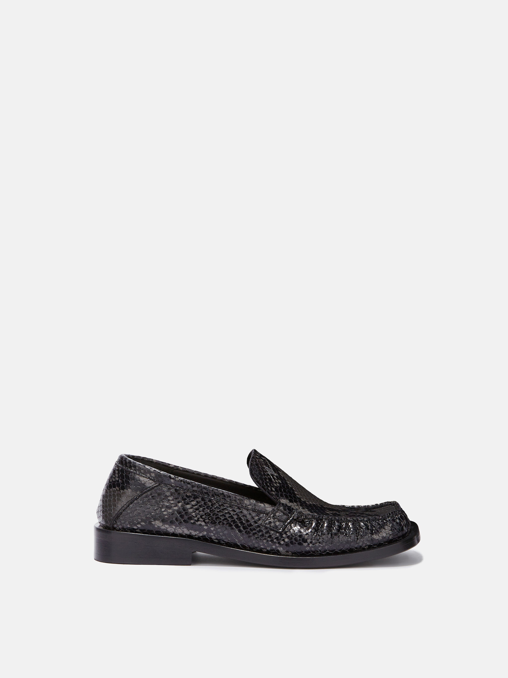 ''CHARLES'' BLACK AND GREY LOAFER - 1