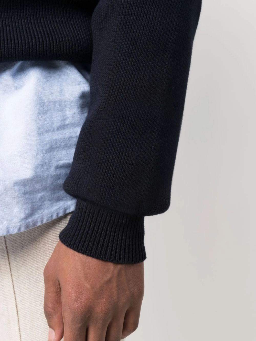 ribbed-knit crew-neck jumper - 5