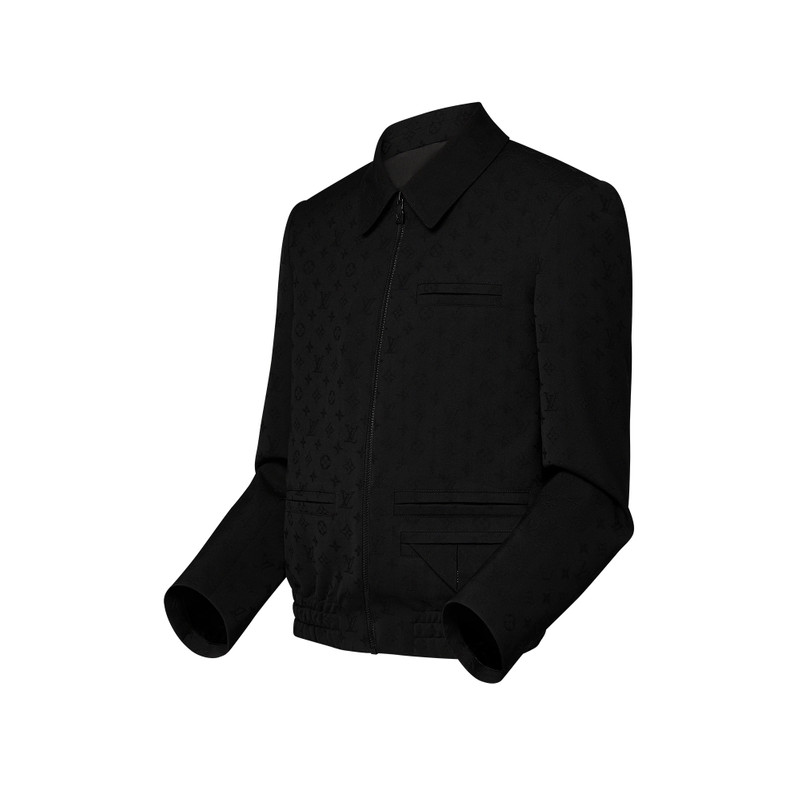 Louis Vuitton Monogram Jacquard Wool Jet Pocket Blouson outlook