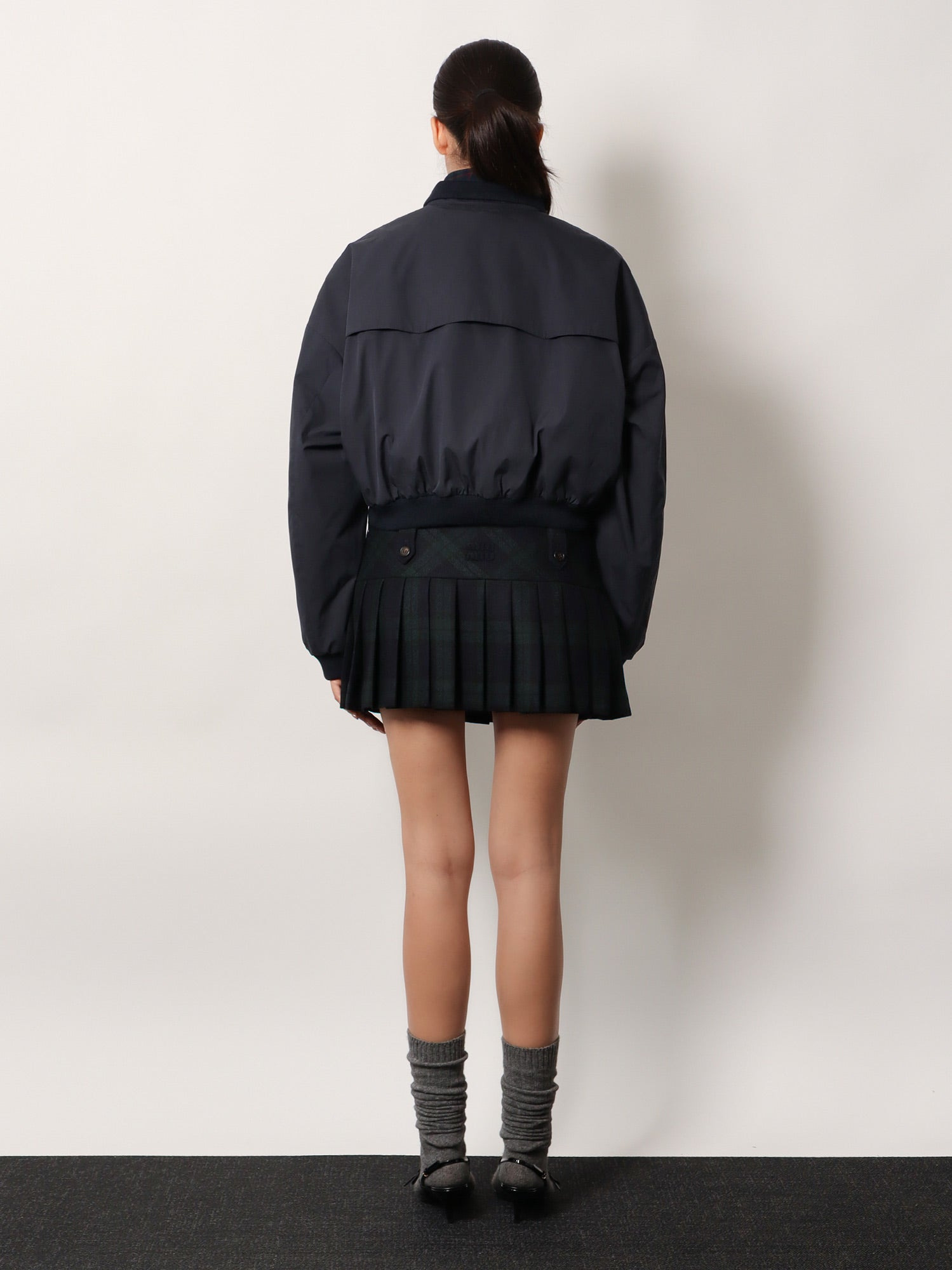 Check Virgin Wool Mini Skirt - 3