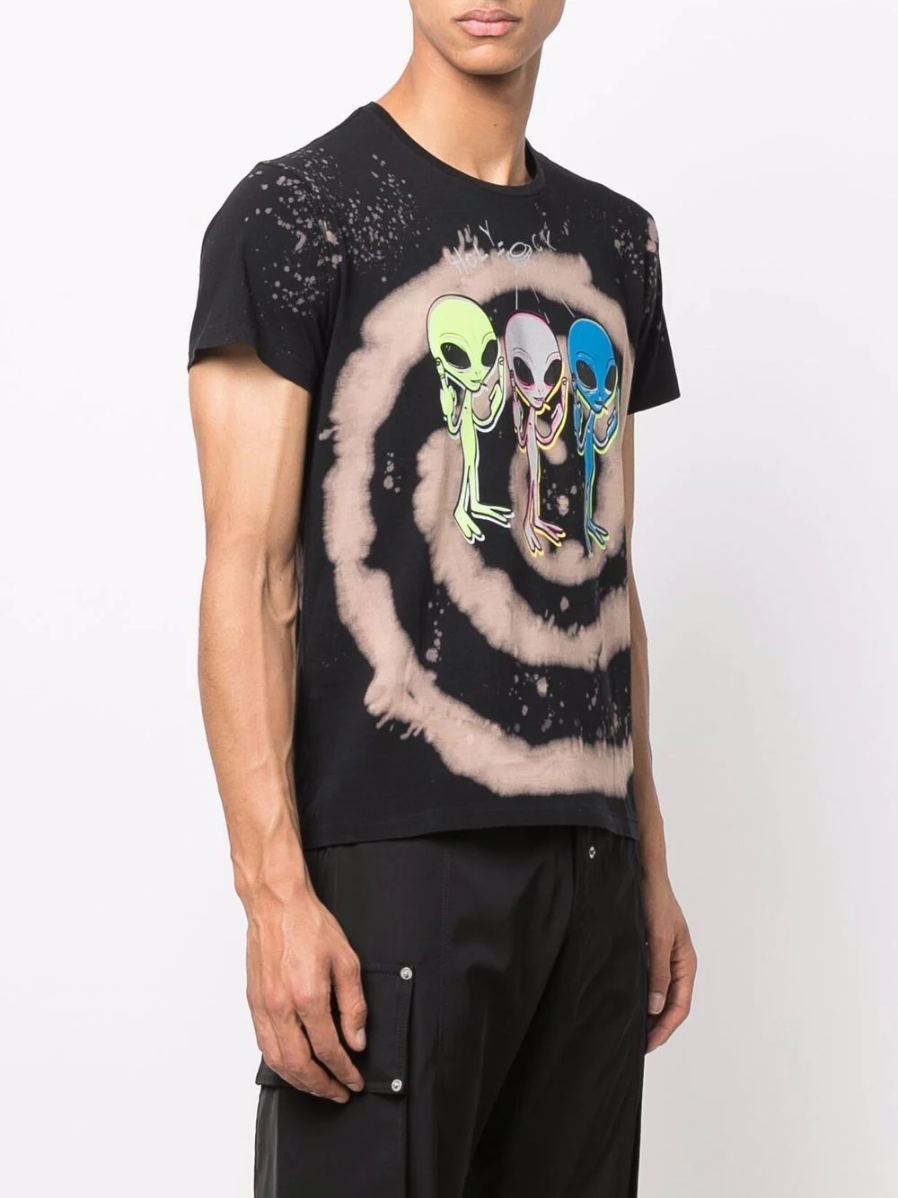 alien graphic print T-shirt - 4