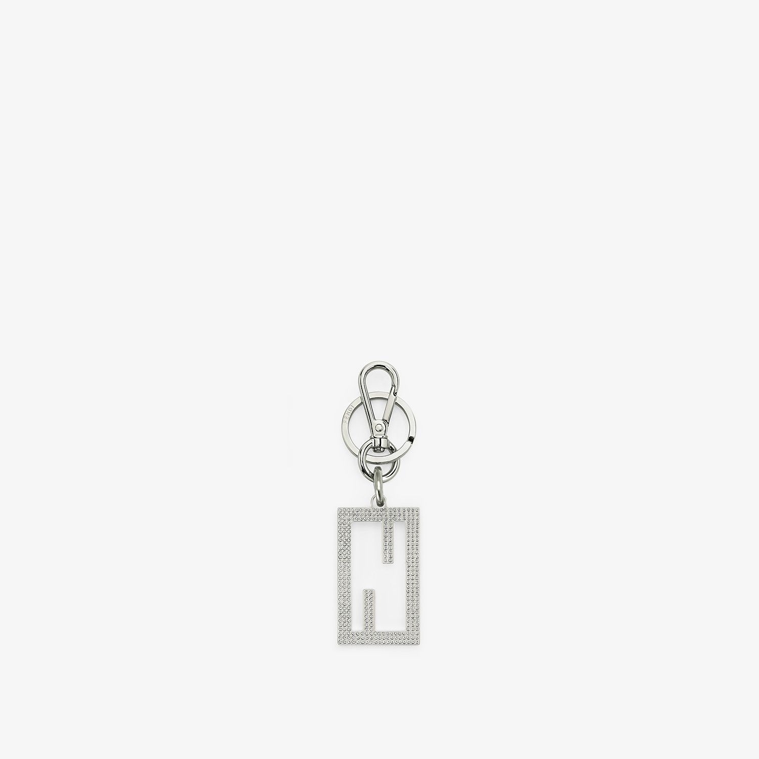 Palladium-finish metal key ring - 1