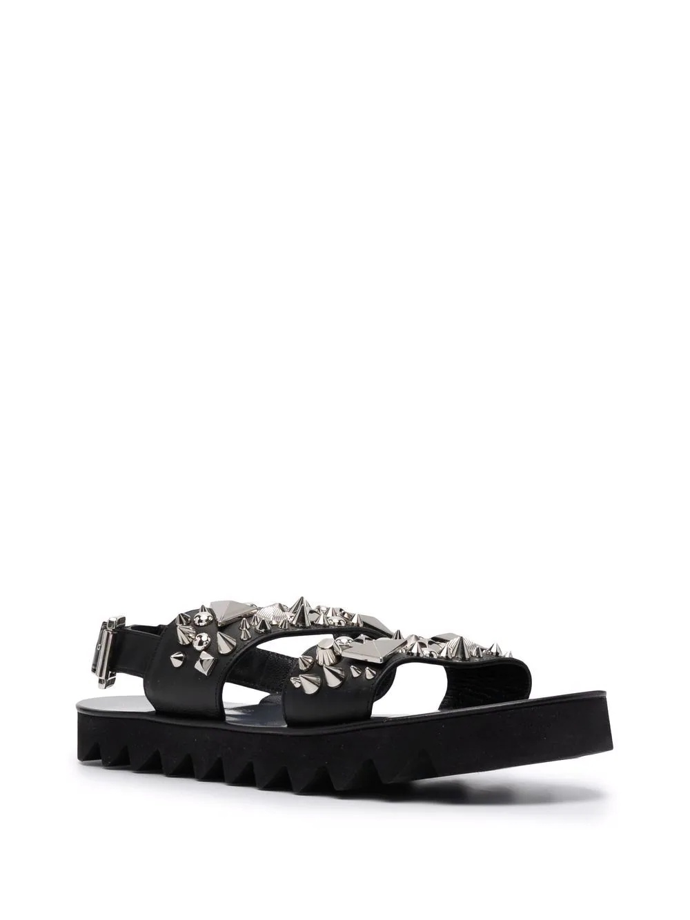 studded leather sandals - 2