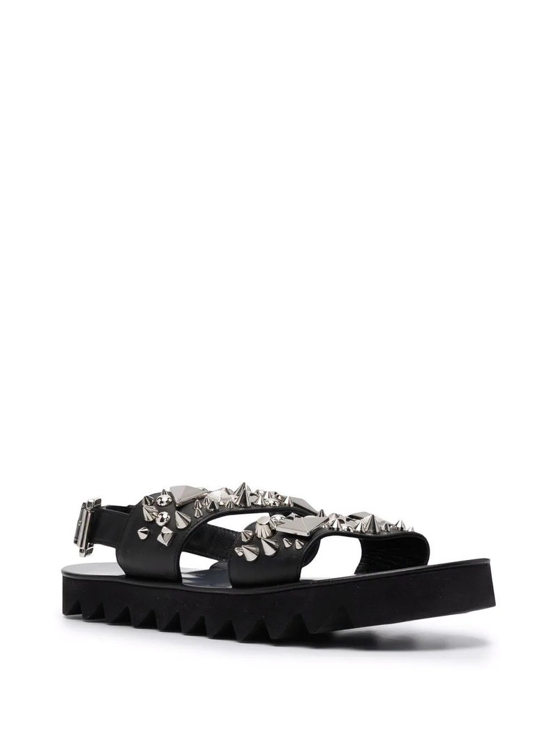 PHILIPP PLEIN studded leather sandals outlook