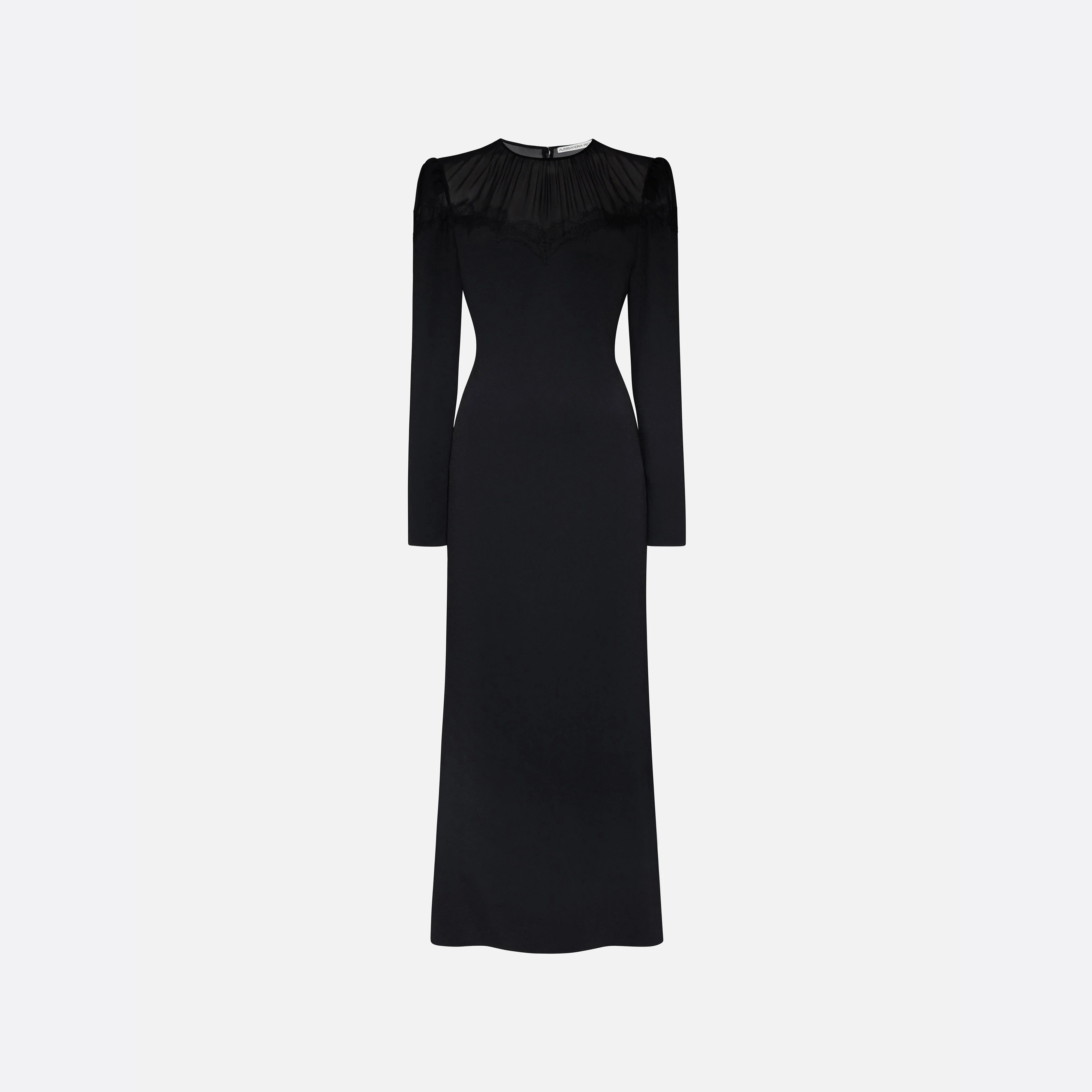CADY AND SILK GEORGETTE MIDI DRESS - 1