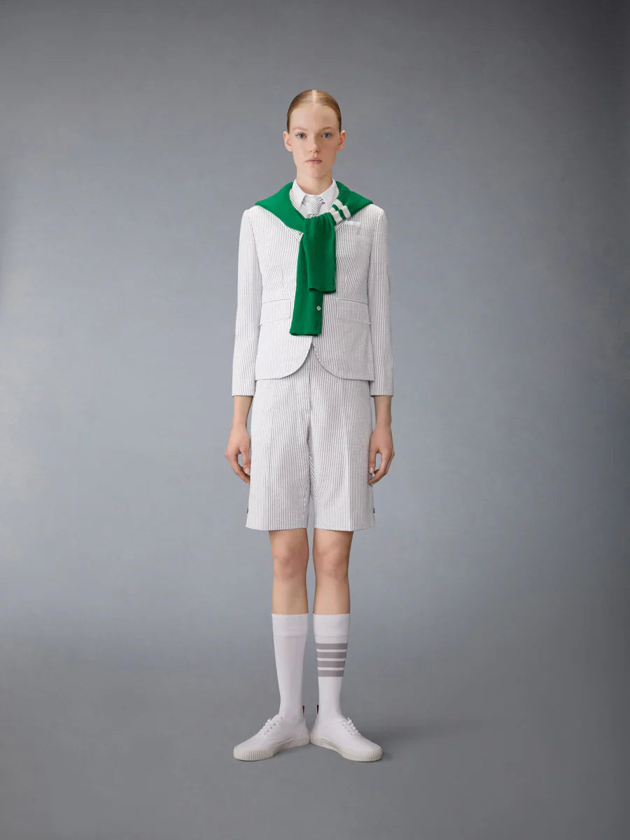 Oxford Cropped Short Sleeve Shirt Women - 5