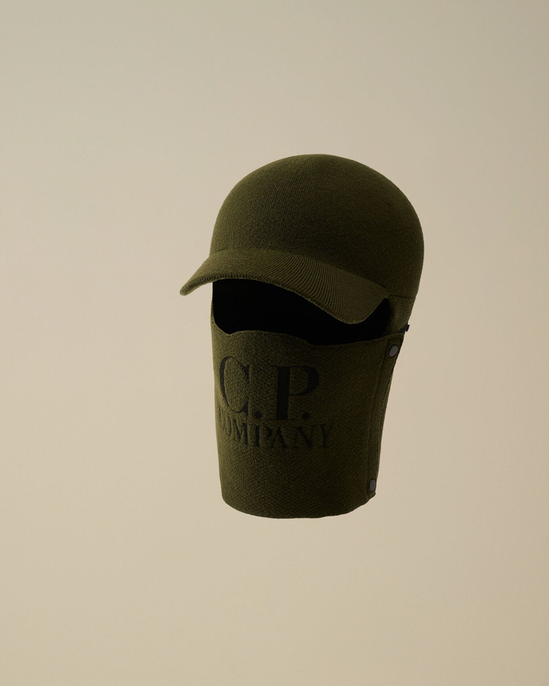 Extrafine Merino Wool Visor Neck Hat 1