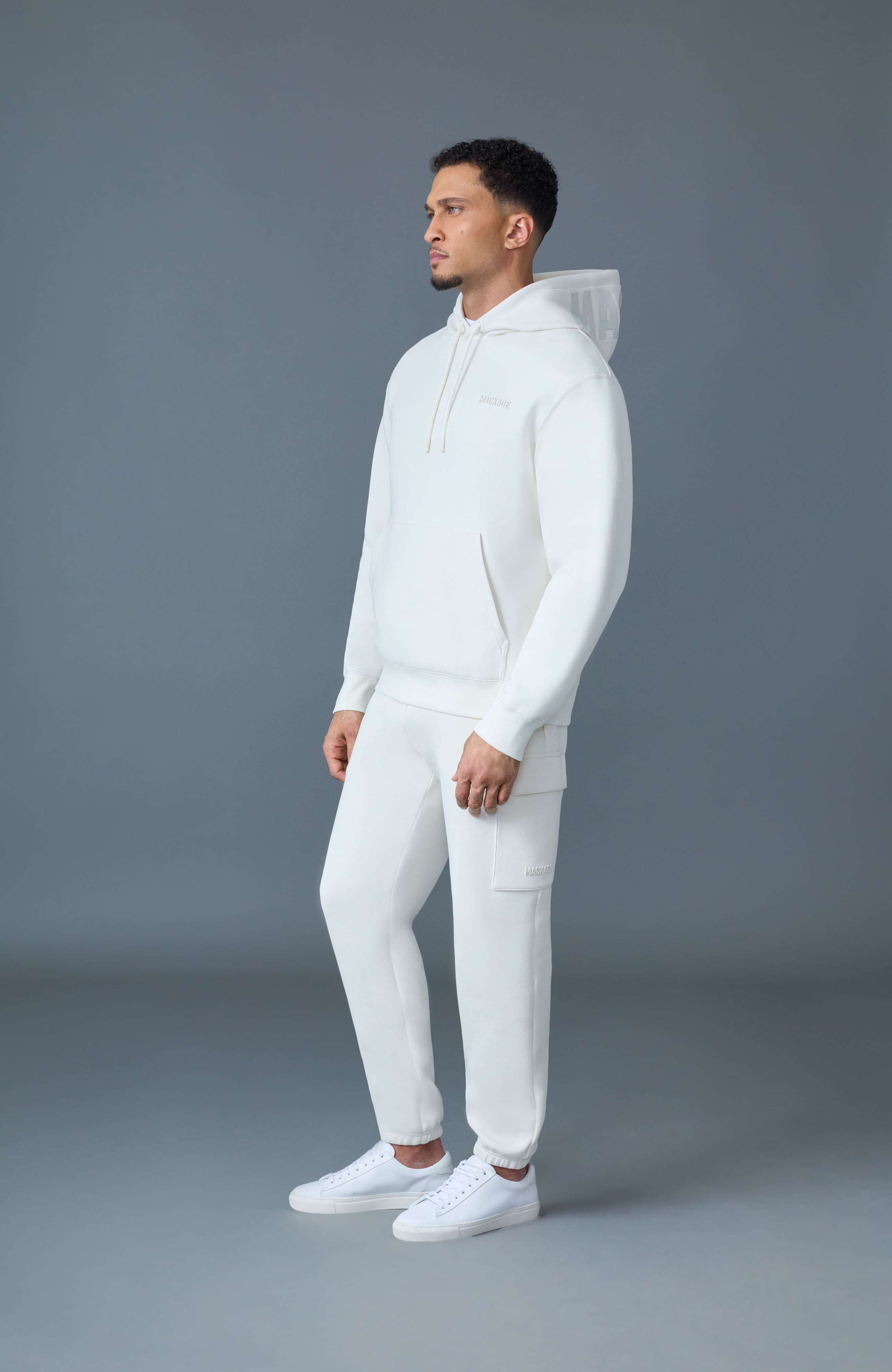 KOLTON Double-Face Jersey Logo Hoodie - 4
