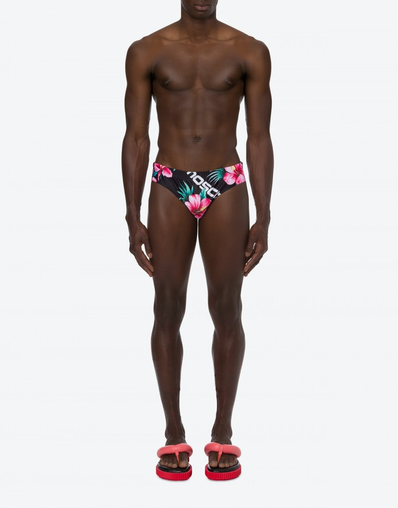 Moschino HIBISCUS PRINT BEACH BRIEFS outlook