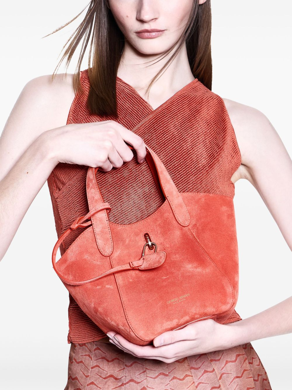 suede tote bag - 3
