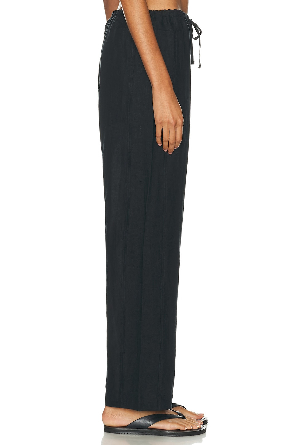 Double Waist Linen Pant - 3