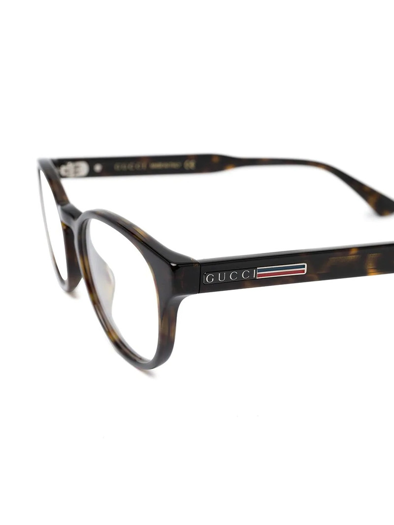 round-frame logo glasses 3