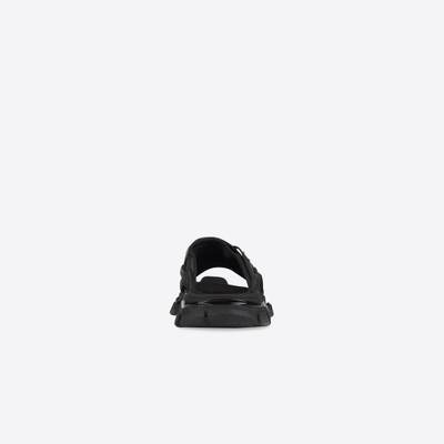 BALENCIAGA Men's Track Slide Sandal in Black outlook