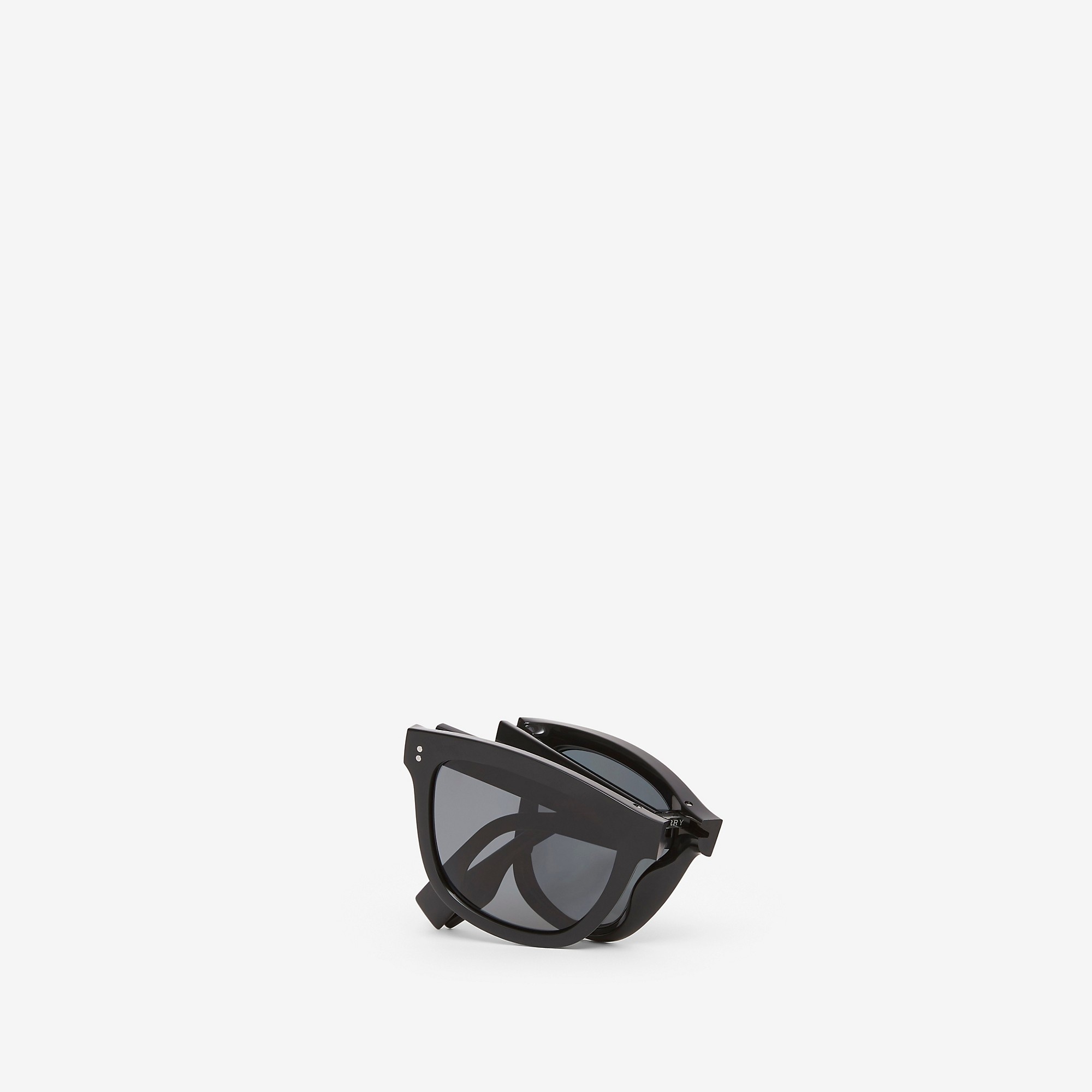 Logo Detail Square Frame Foldable Sunglasses - 4