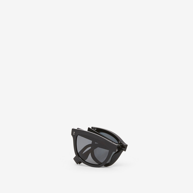 Logo Detail Square Frame Foldable Sunglasses 4