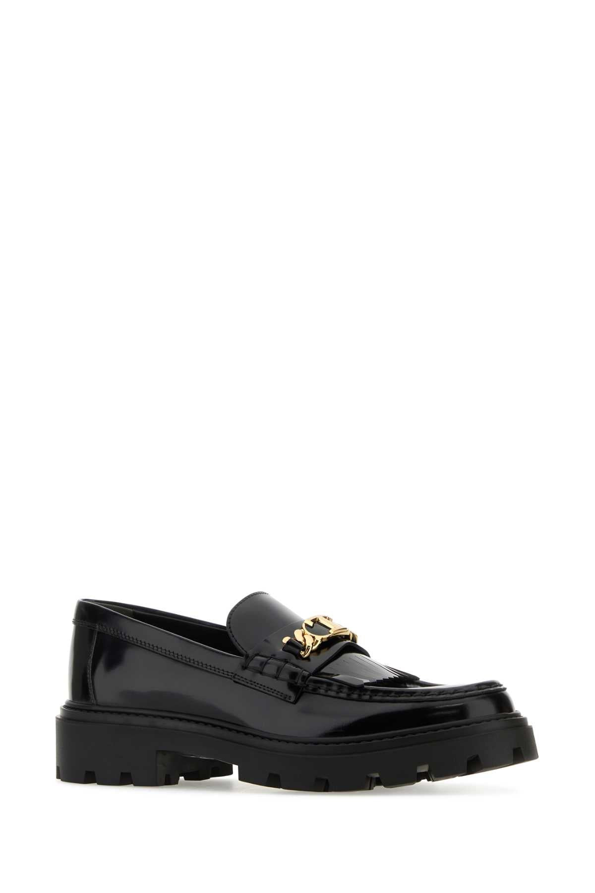 Tod's Women Black Leather Loafers - 2
