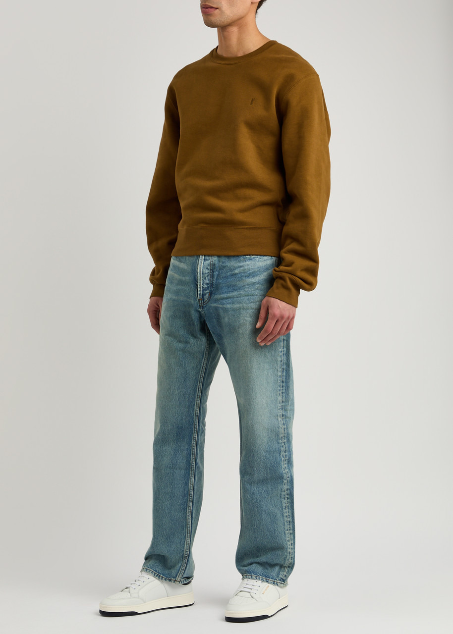Saint Laurent Distressed Straight-leg Jeans - 4