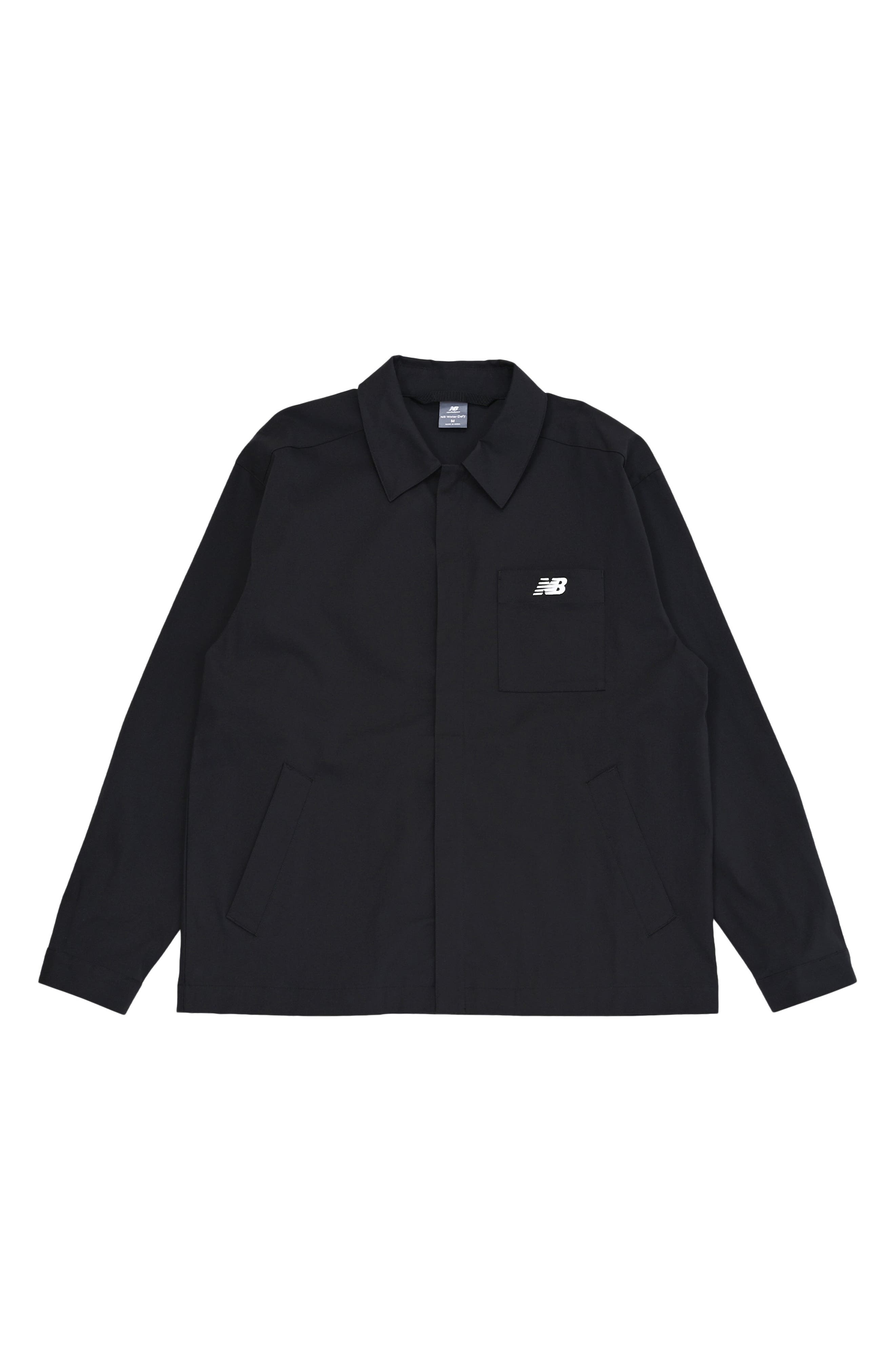 New Balance Water Repellent Cotton Blend Twill Coach's Jacket in Black at Nordstrom - 5