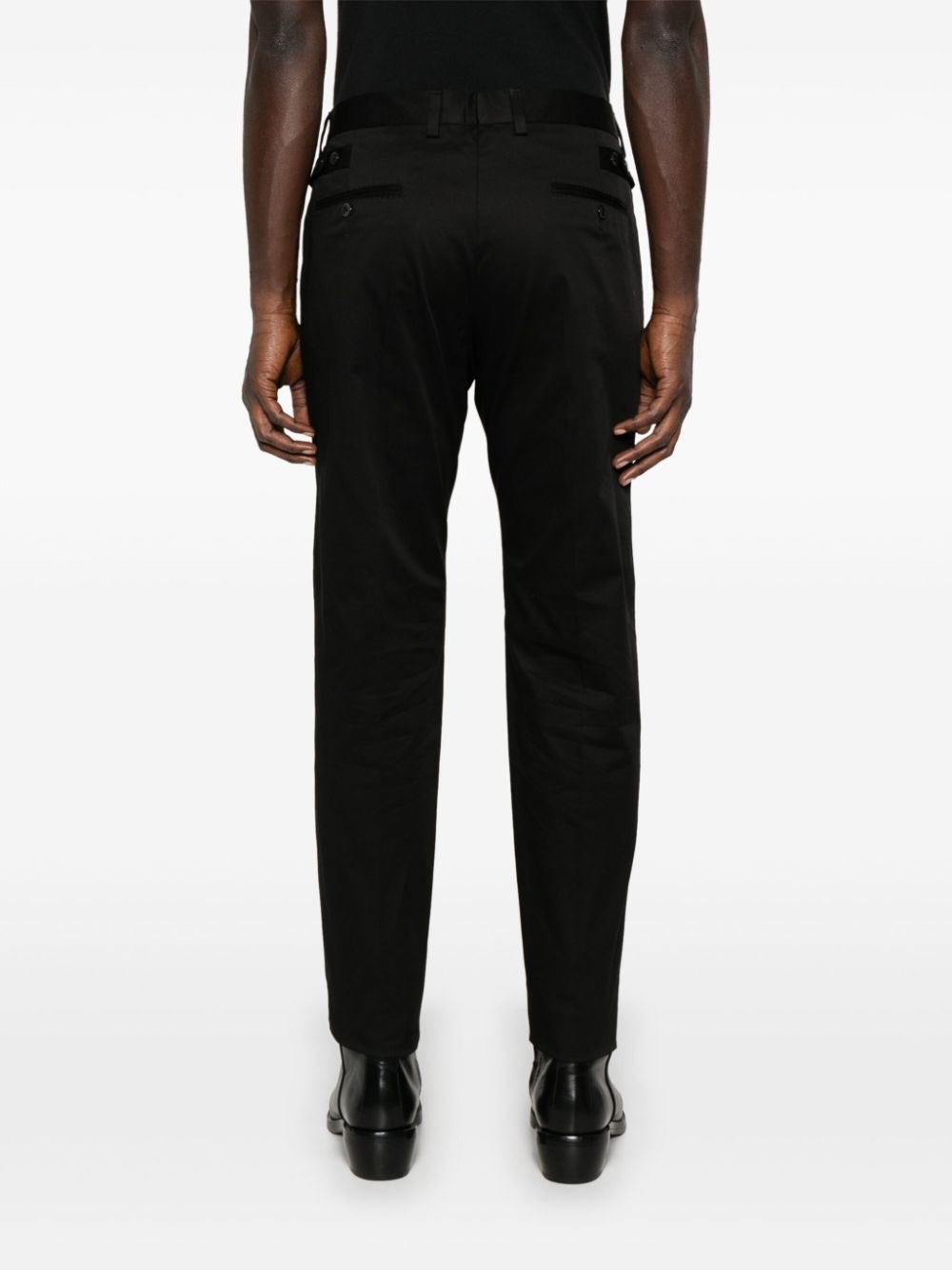 logo-embroidered trousers - 4