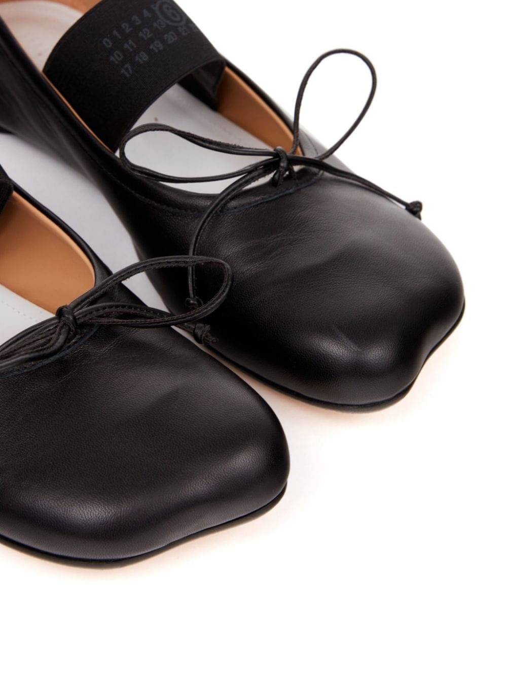 Anatomic Numbers-motif leather ballerinas - 4